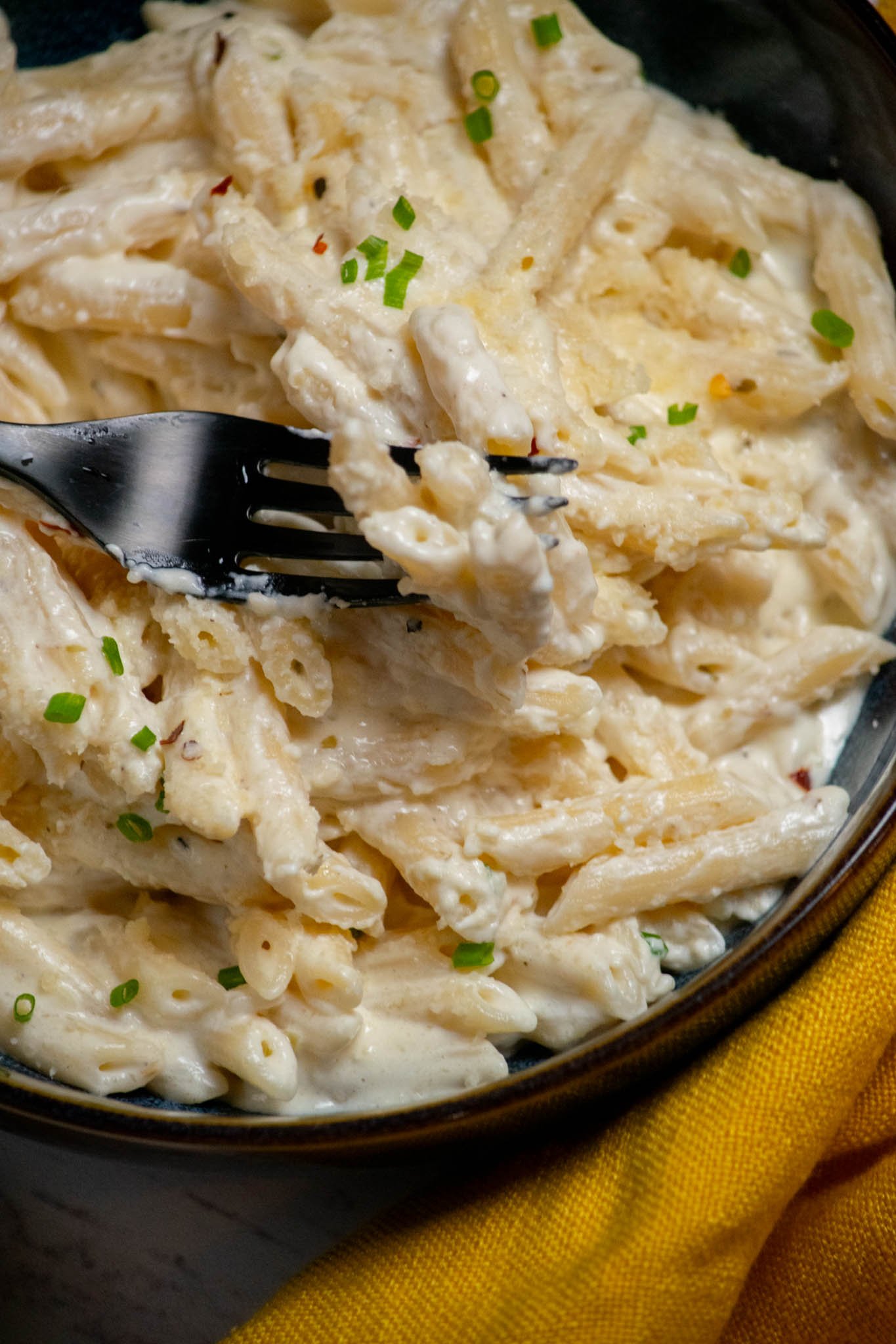 Penne Alfredo Pasta (with Cream Cheese)