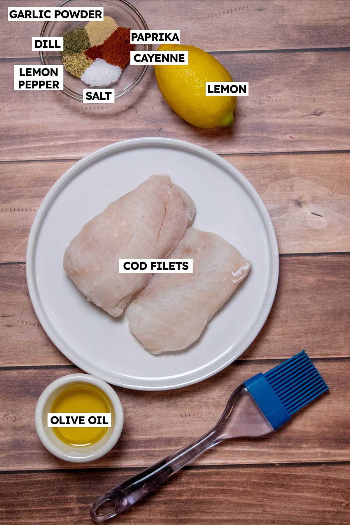 Quick Air Fryer Cod Ingredients 