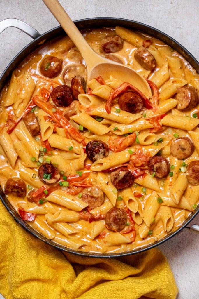 garnish with thinly sliced scallions, and serve! 