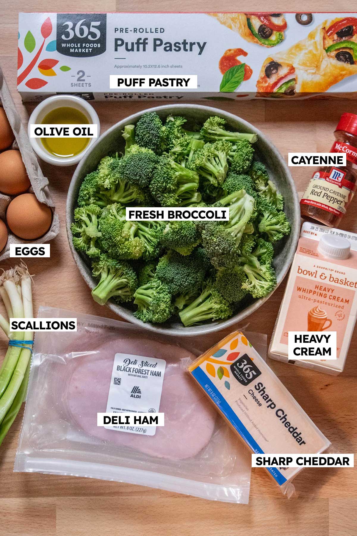 Puff Pastry Quiche Ingredients 
