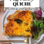 Puff Pastry Quiche with Ham and Broccoli