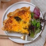 Puff Pastry Quiche with Ham and Broccoli