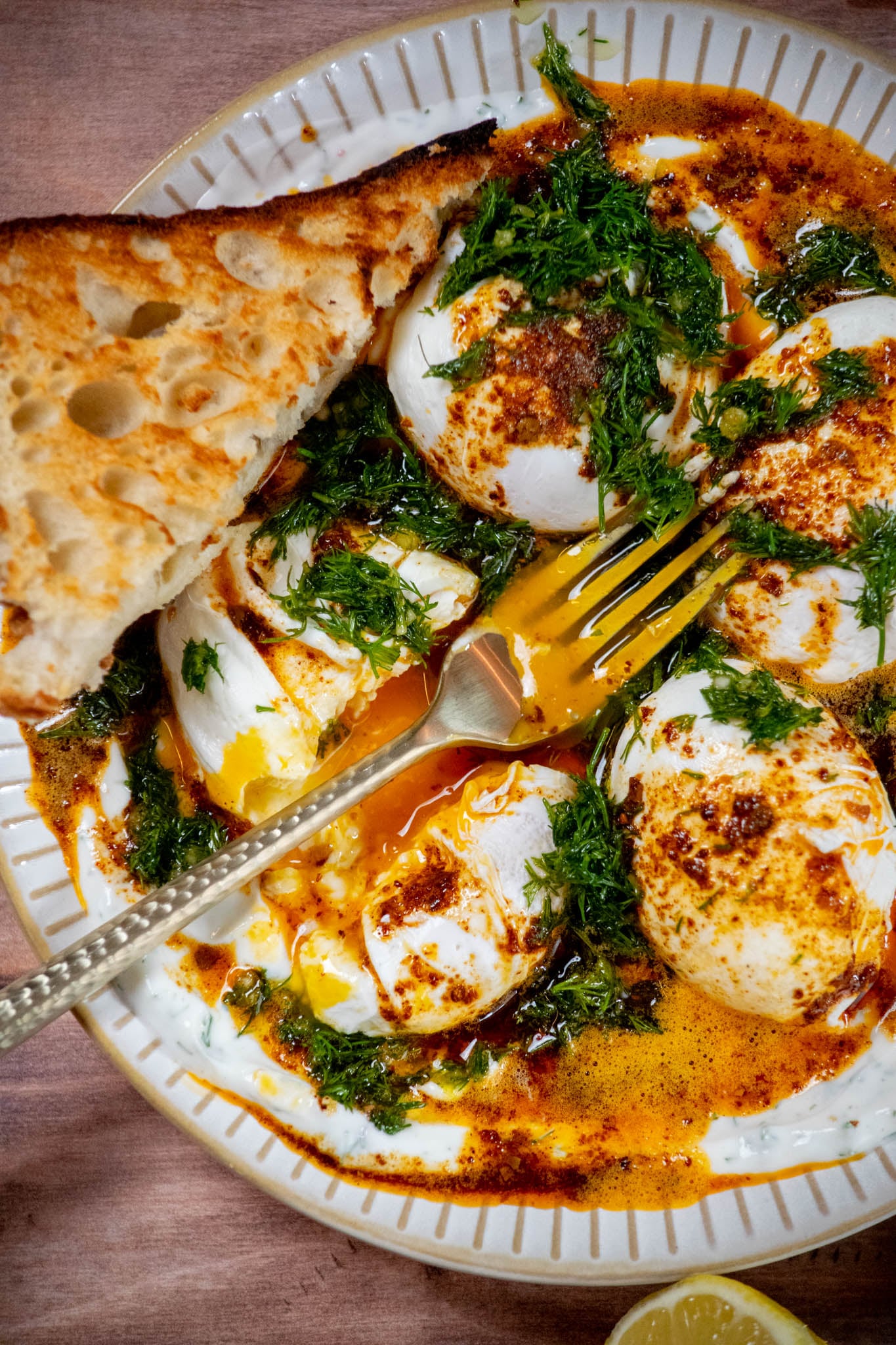 Turkish Eggs Recipe (Cilbir)
