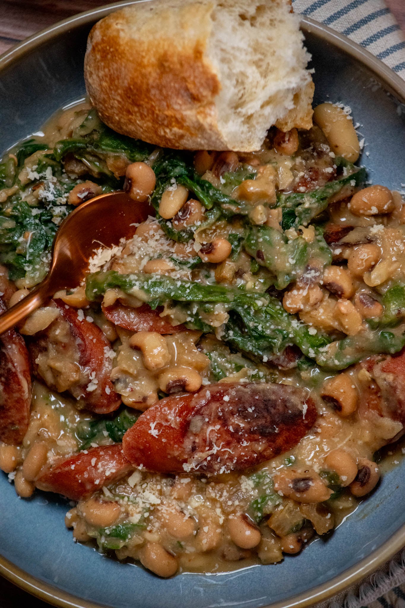 White Bean Sausage Skillet (with Swiss Chard)