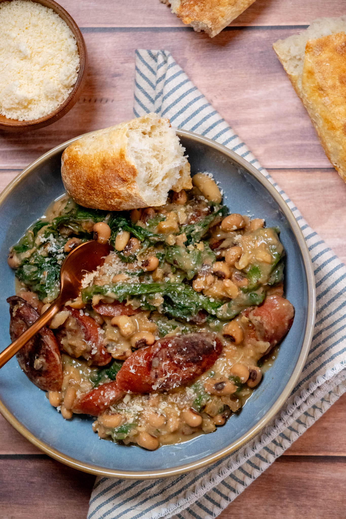 White Bean Sausage Skillet (with Swiss Chard)