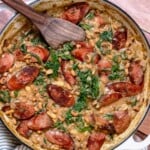 White Bean Sausage Skillet (with Swiss Chard)