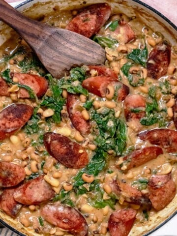 White Bean Sausage Skillet (with Swiss Chard)