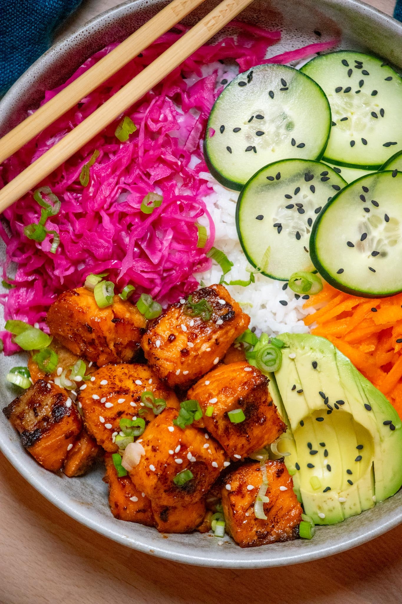 Air fry salmon bites 