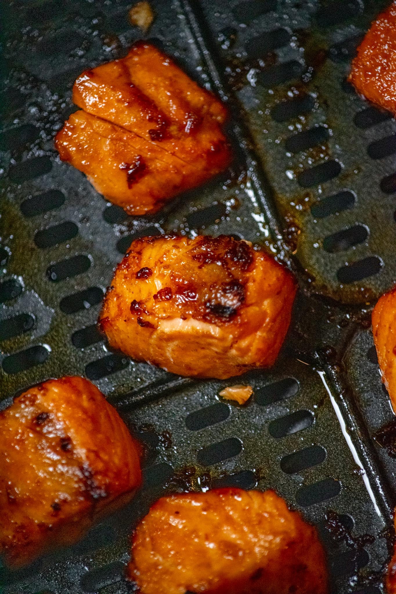 air fry salmon bites