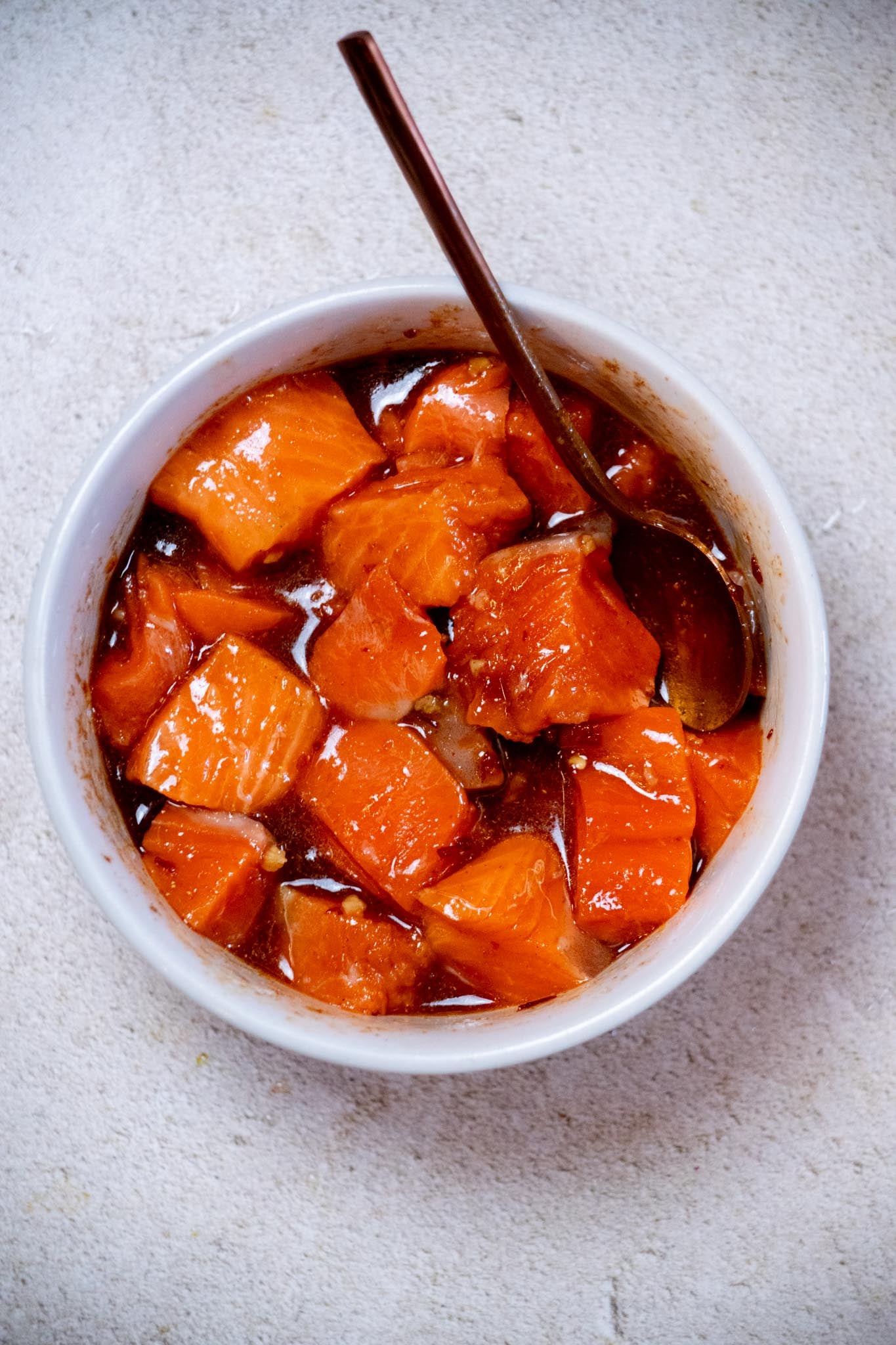 marinading air fryer salmon bites